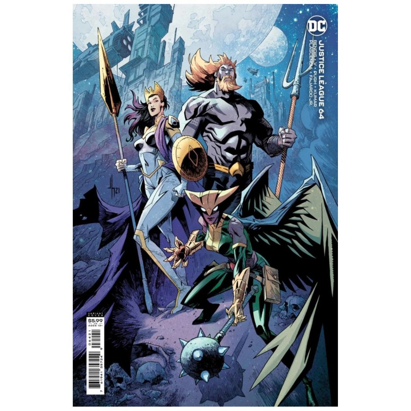 JUSTICE LEAGUE #64 CVR B JASON HOWARD CARD STOCK VAR