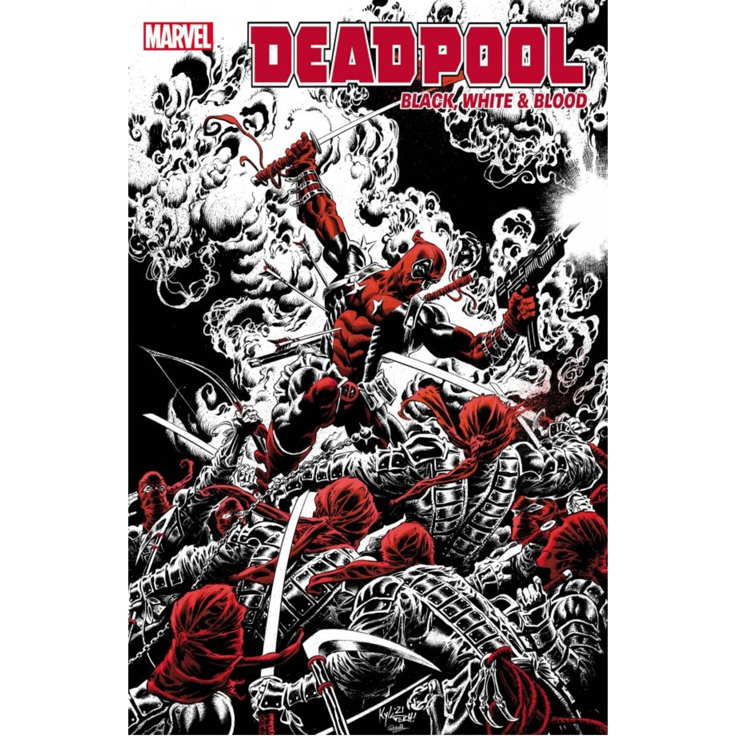 DEADPOOL BLACK WHITE BLOOD #1 (OF 5) HOTZ VAR