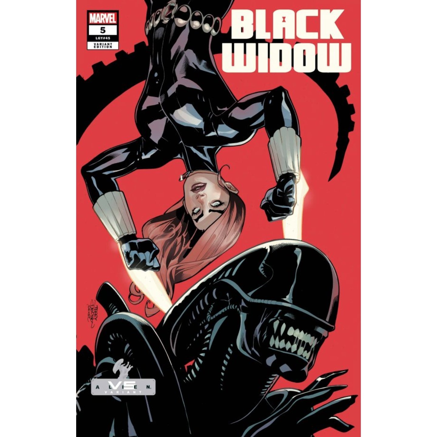 BLACK WIDOW #5 DODSON MARVEL VS ALIEN VAR