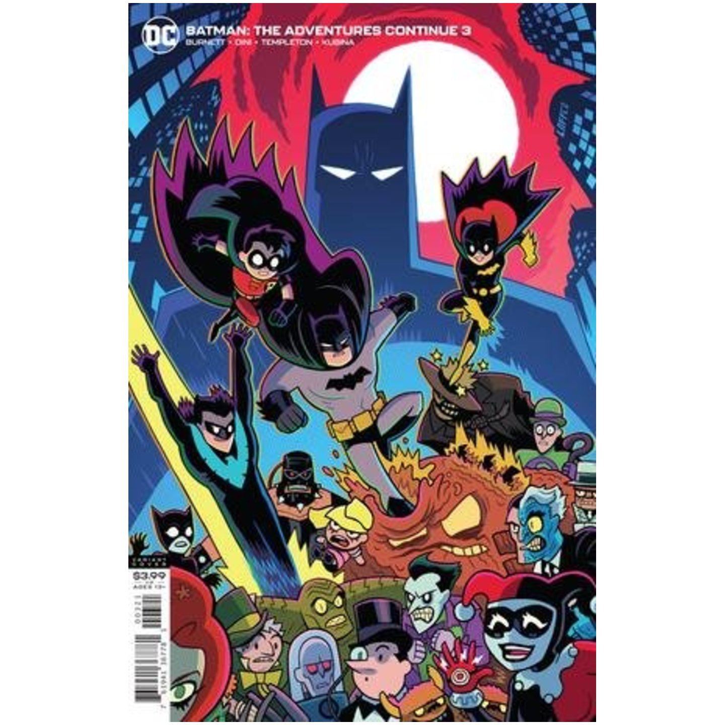 BATMAN THE ADVENTURES CONTINUE 3 OF 6 CVR B DAN HIPP VAR