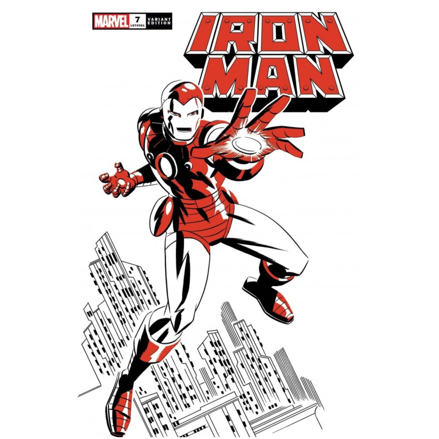 IRON MAN #7 MICHAEL CHO IRON MAN TWO-TONE VAR