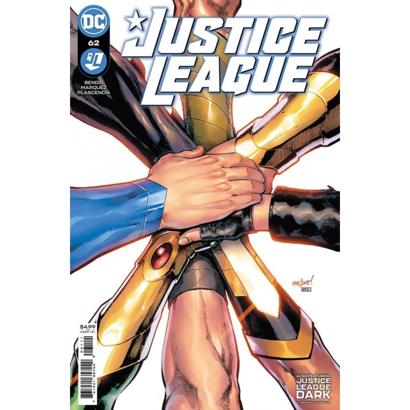 JUSTICE LEAGUE #62 CVR A DAVID MARQUEZ