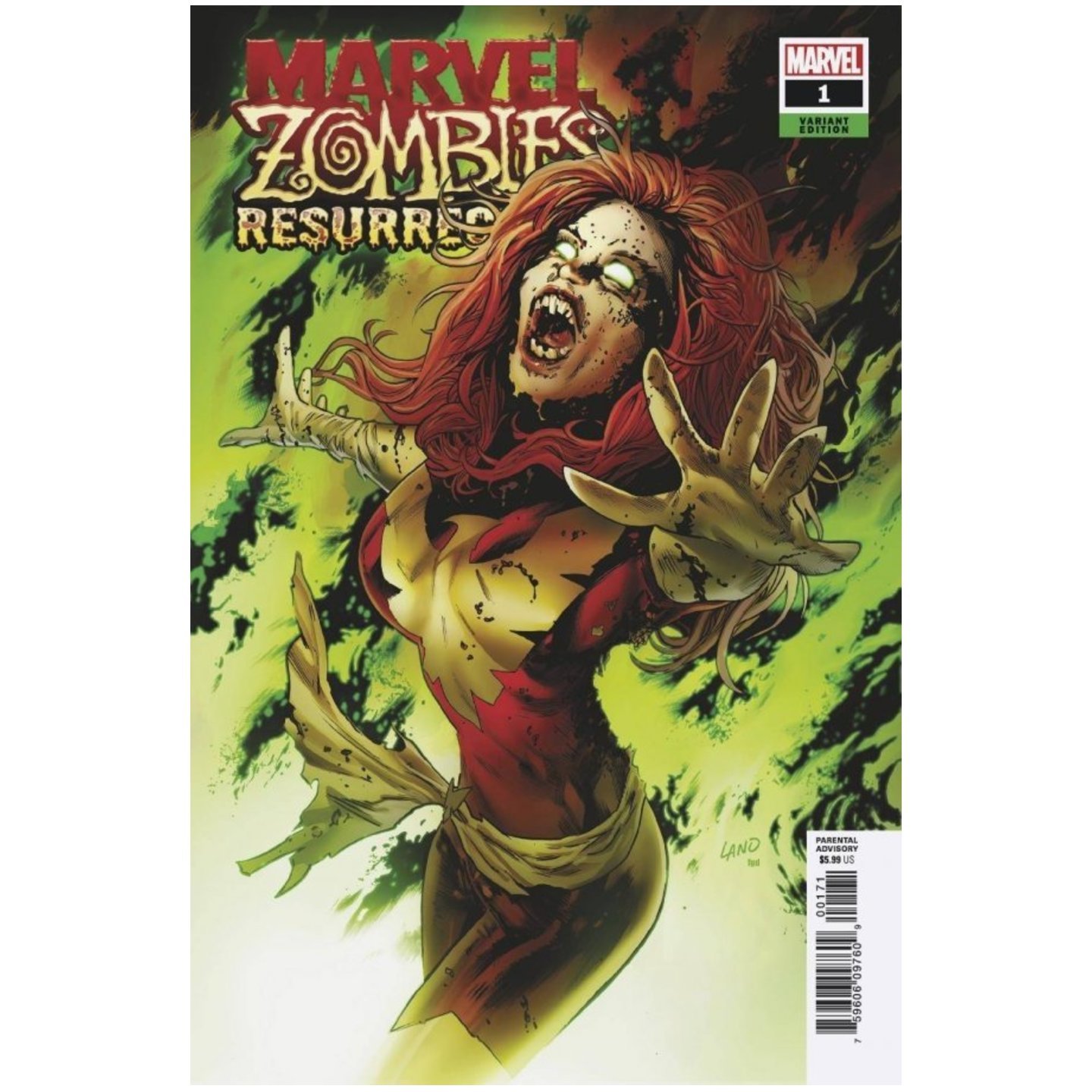 MARVEL ZOMBIES RESURRECTION #1 (OF 4) LAND VAR