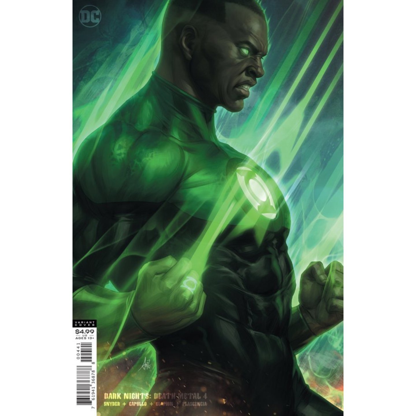 DARK NIGHTS DEATH METAL #4 (OF 7) CVR D STANLEY ARTGERM LAU GREEN LANTERN JOHN STEWART VAR