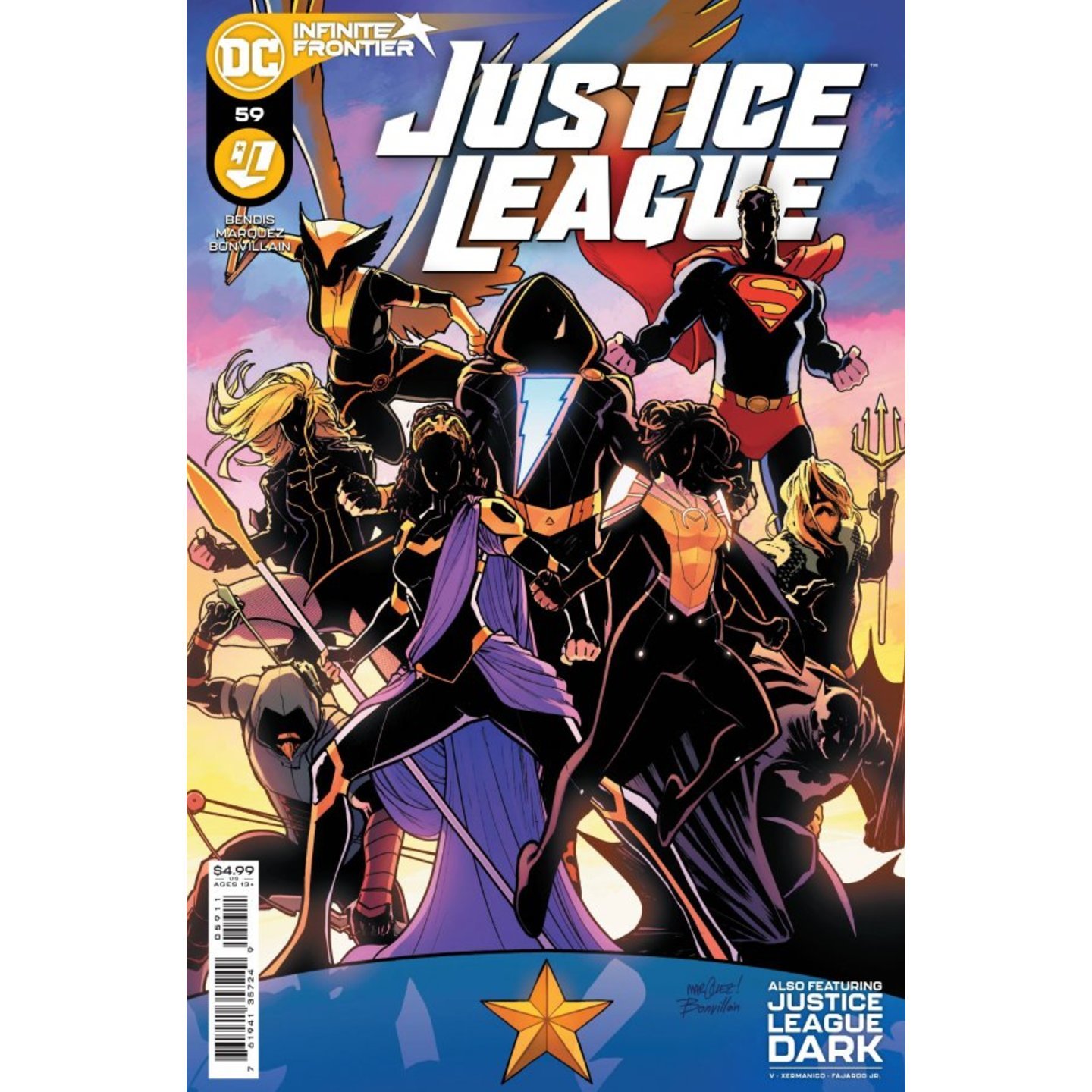 JUSTICE LEAGUE #59 CVR A DAVID MARQUEZ