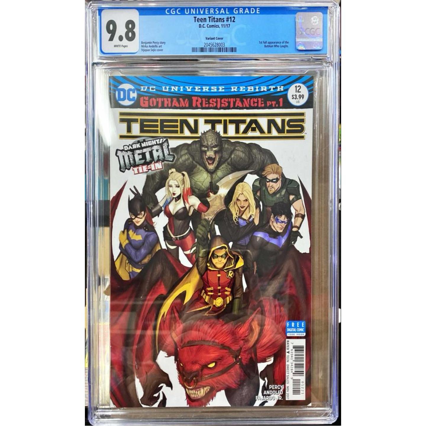 TEEN TITANS #12 VARIANT CGC 9.8