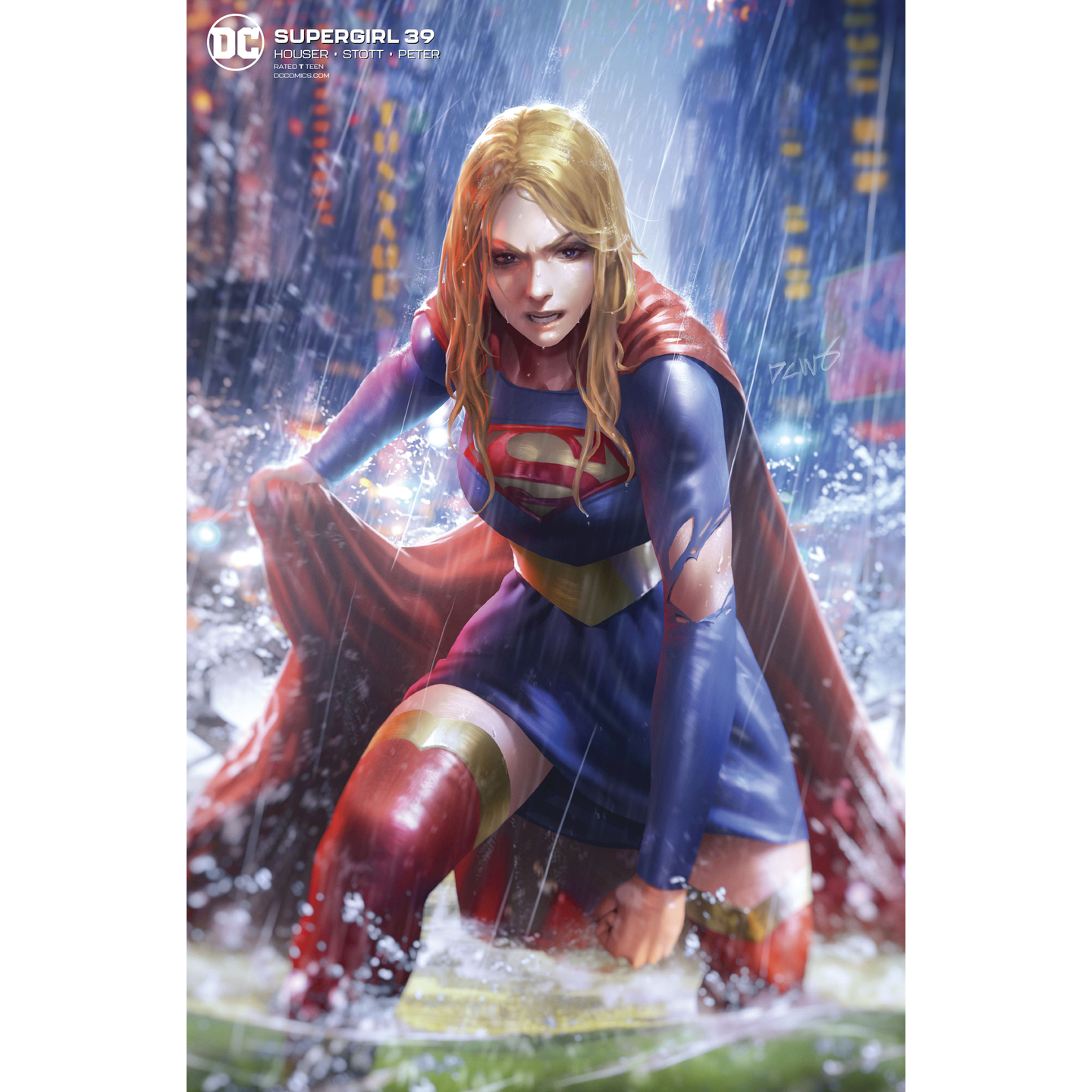 SUPERGIRL 39 CARD STOCK DERRICK CHEW VAR ED