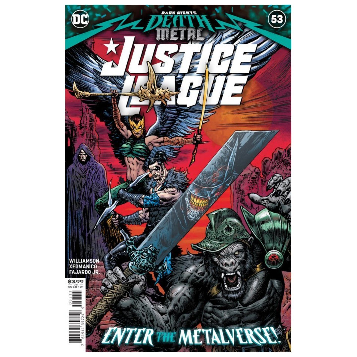 JUSTICE LEAGUE #53 CVR A LIAM SHARP