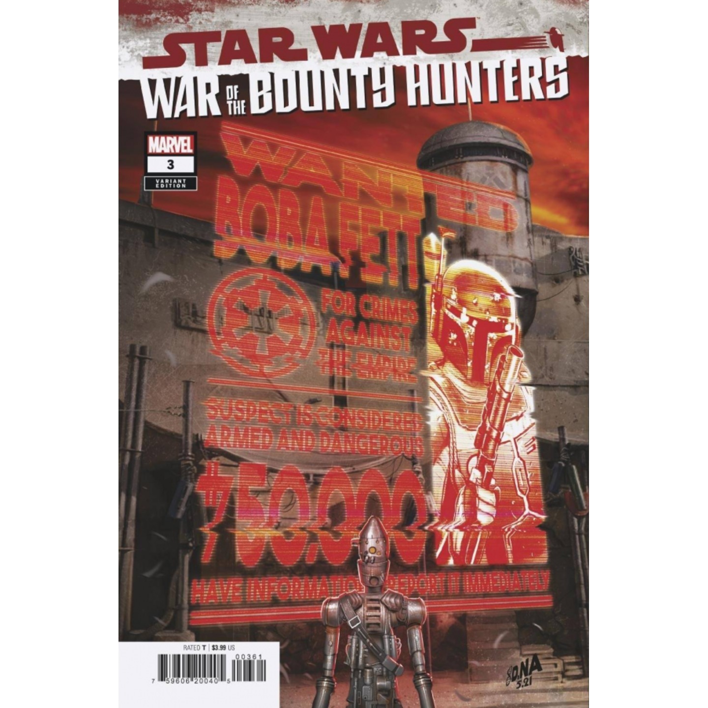 STAR WARS WAR BOUNTY HUNTERS #3 (OF 5) WANTED POSTER VAR