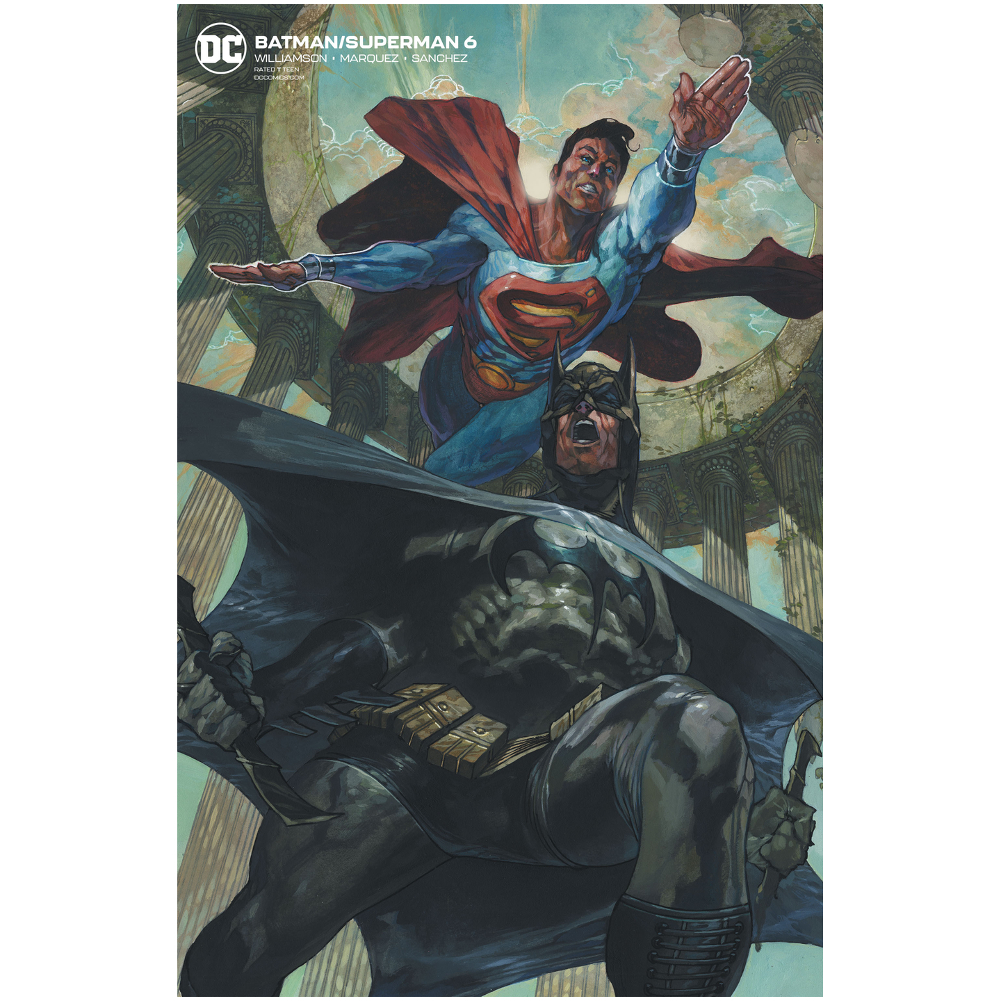 BATMAN SUPERMAN 6 CARD STOCK VAR ED