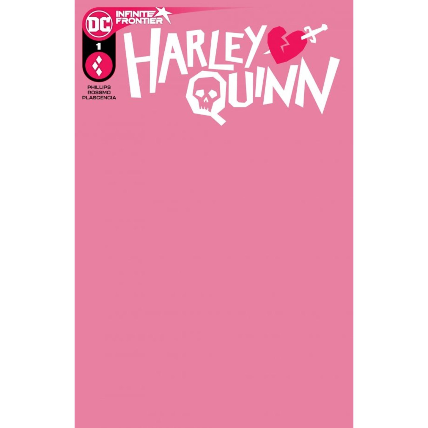 HARLEY QUINN #1 CVR C BLANK CARD STOCK VAR