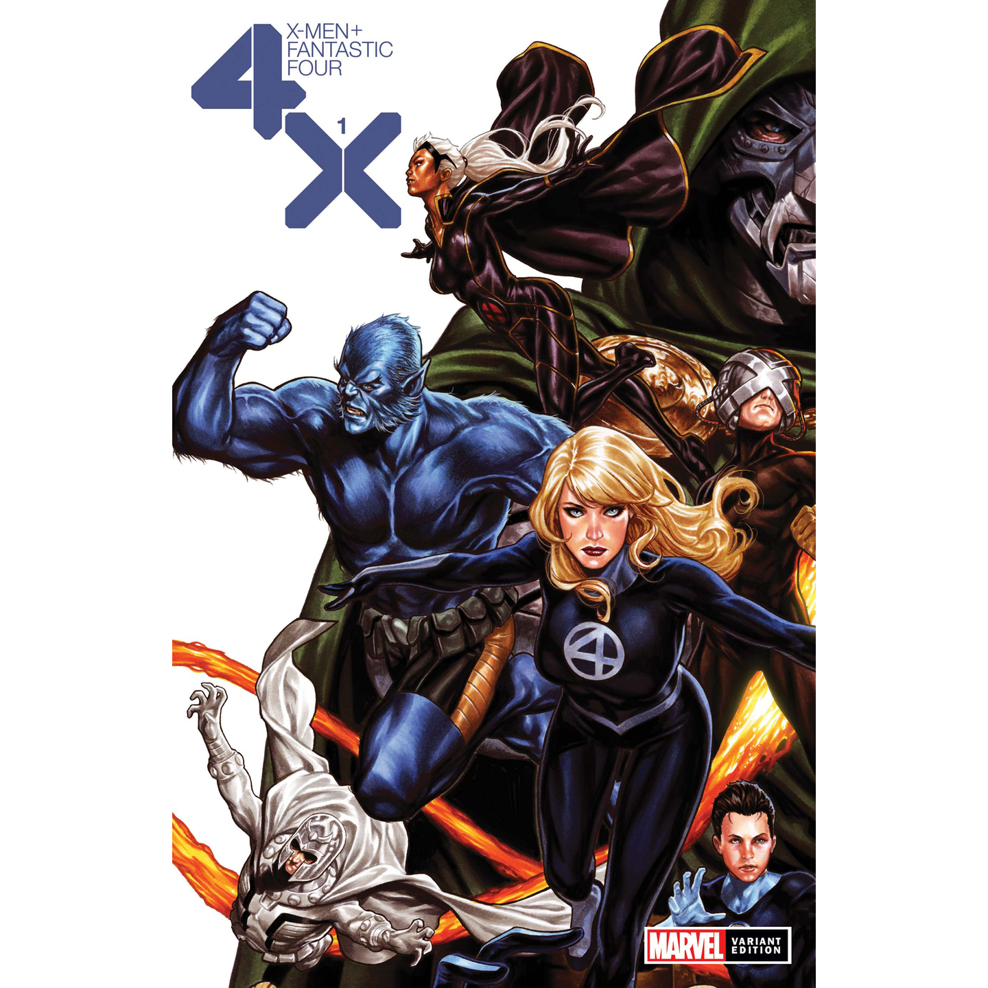 X-MEN FANTASTIC FOUR 1 OF 4 BROOKS VAR