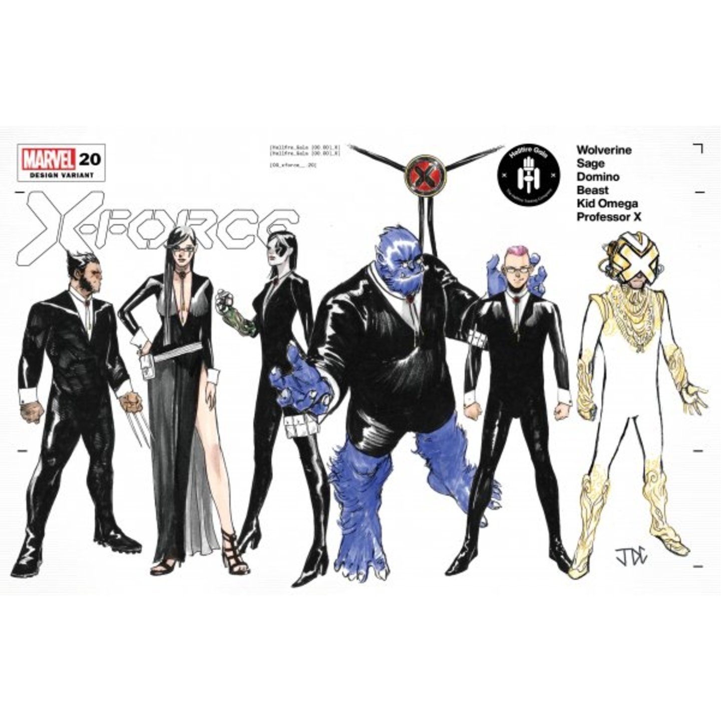 X-FORCE #20 CASSARA CHARACTER DESIGN VAR GALA