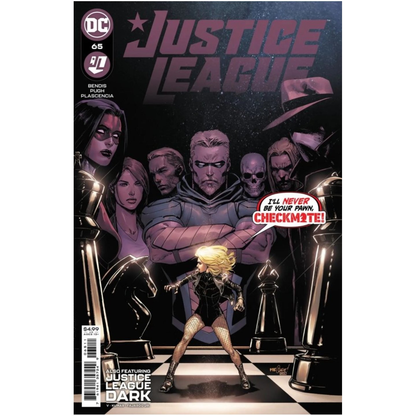 JUSTICE LEAGUE #65 CVR A DAVID MARQUEZ