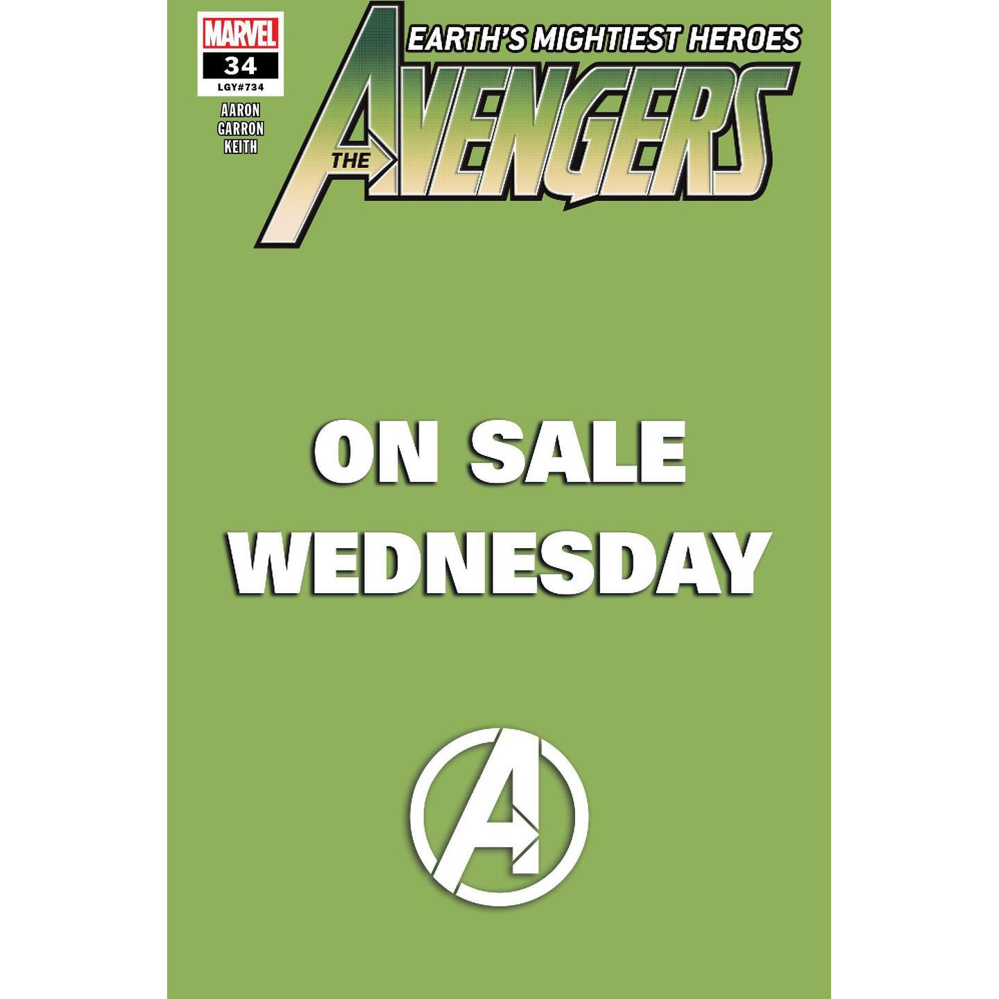 AVENGERS #34 MARVEL WEDNESDAY VAR