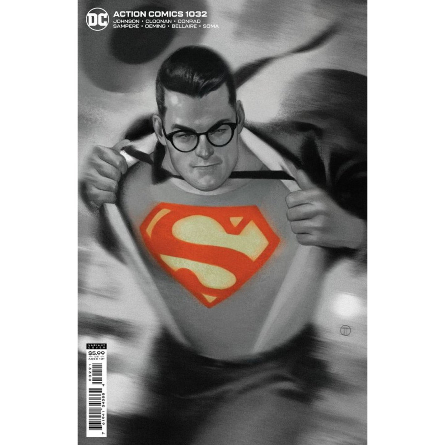 ACTION COMICS #1032 CVR B JULIAN TOTINO TEDESCO CARD STOCK VAR