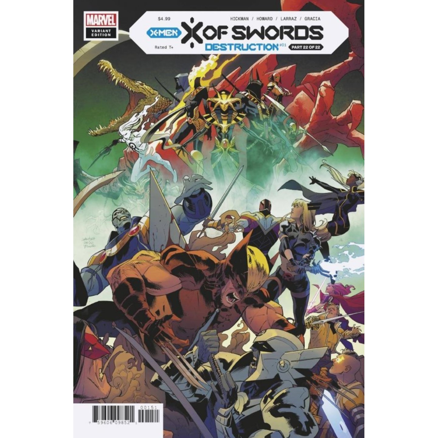 X OF SWORDS DESTRUCTION #1 1:25 MORA VARIANT