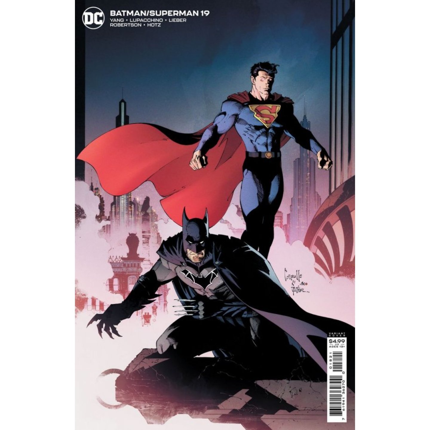 BATMAN SUPERMAN #19 CVR B GREG CAPULLO CARD STOCK VAR