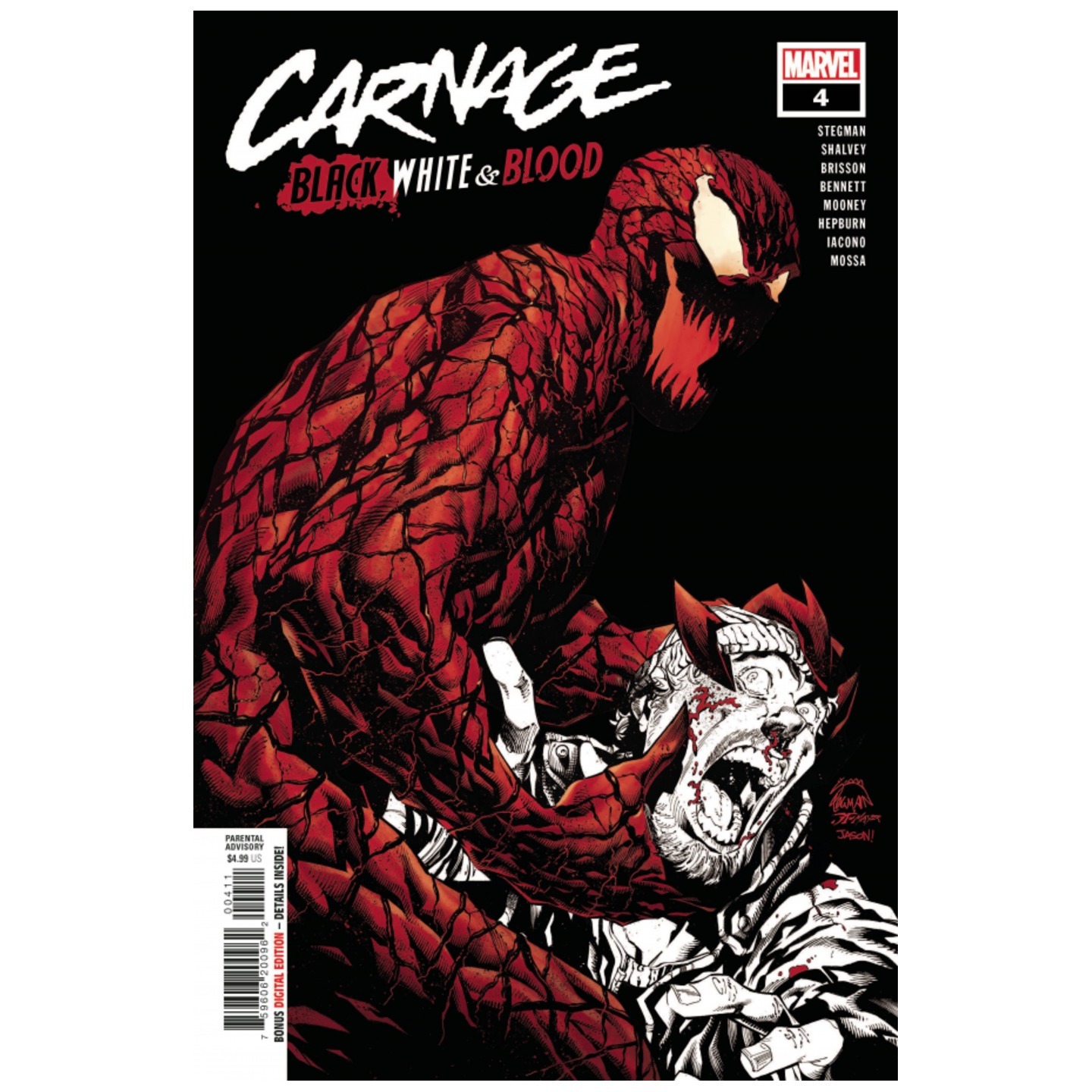 CARNAGE BLACK WHITE AND BLOOD #4 (OF 4)