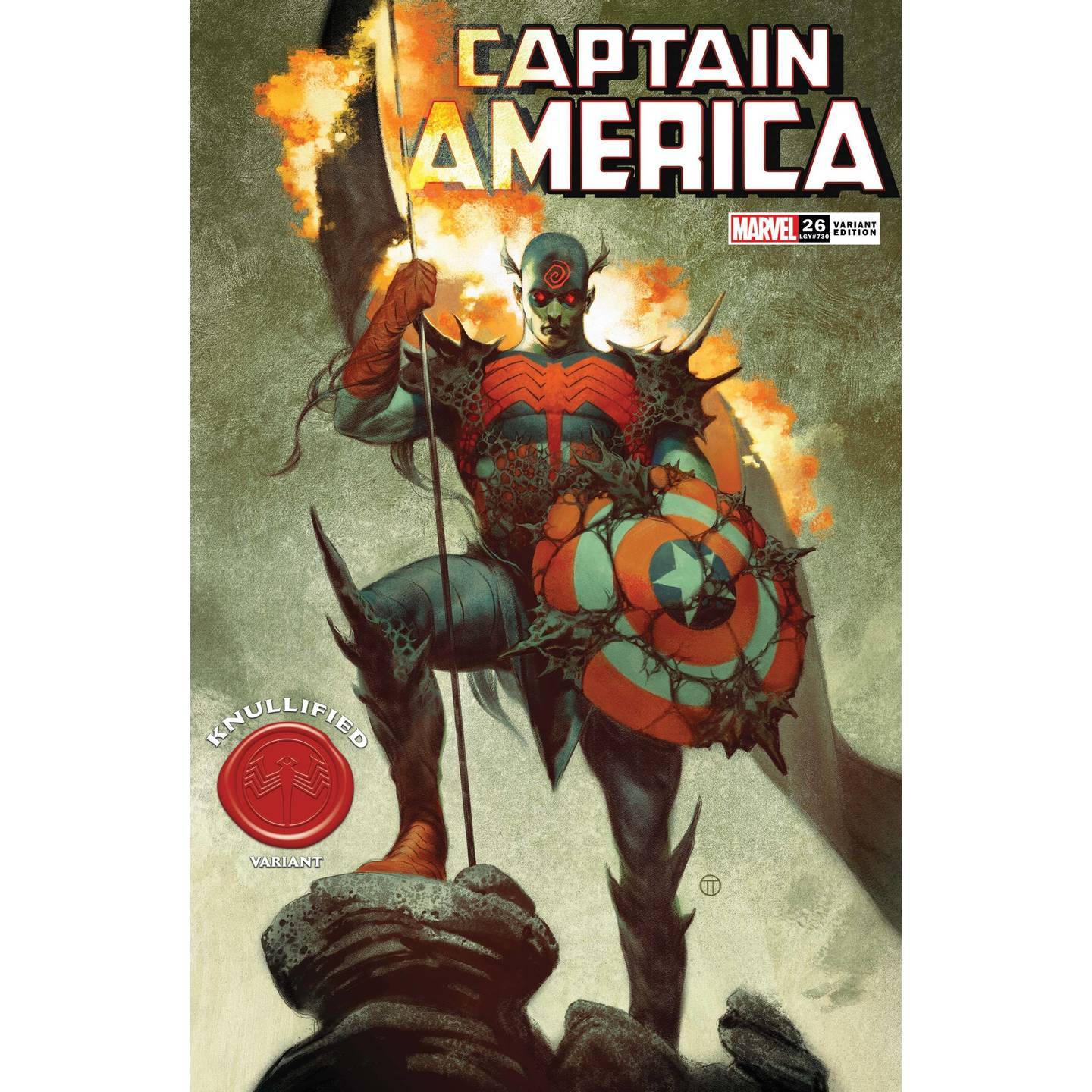 CAPTAIN AMERICA #26 TEDESCO KNULLIFIED VAR