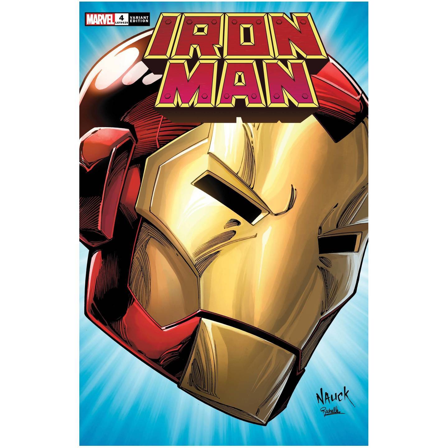 IRON MAN #4 NAUCK HEADSHOT VAR