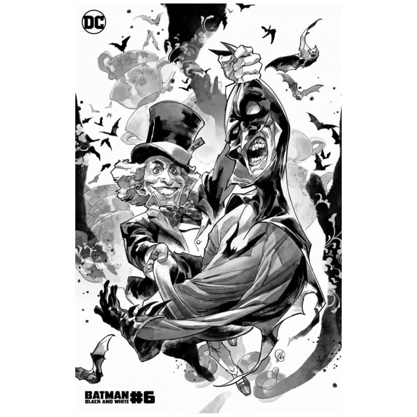 BATMAN BLACK AND WHITE #6 (OF 6) CVR C YASMINE PUTRI MAD HATTER VAR