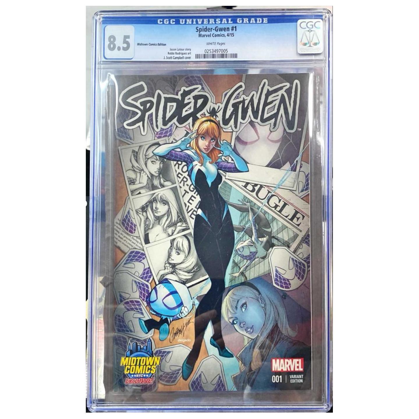 SPIDER-GWEN #1 MIDTOWN VARIANT CGC 8.5