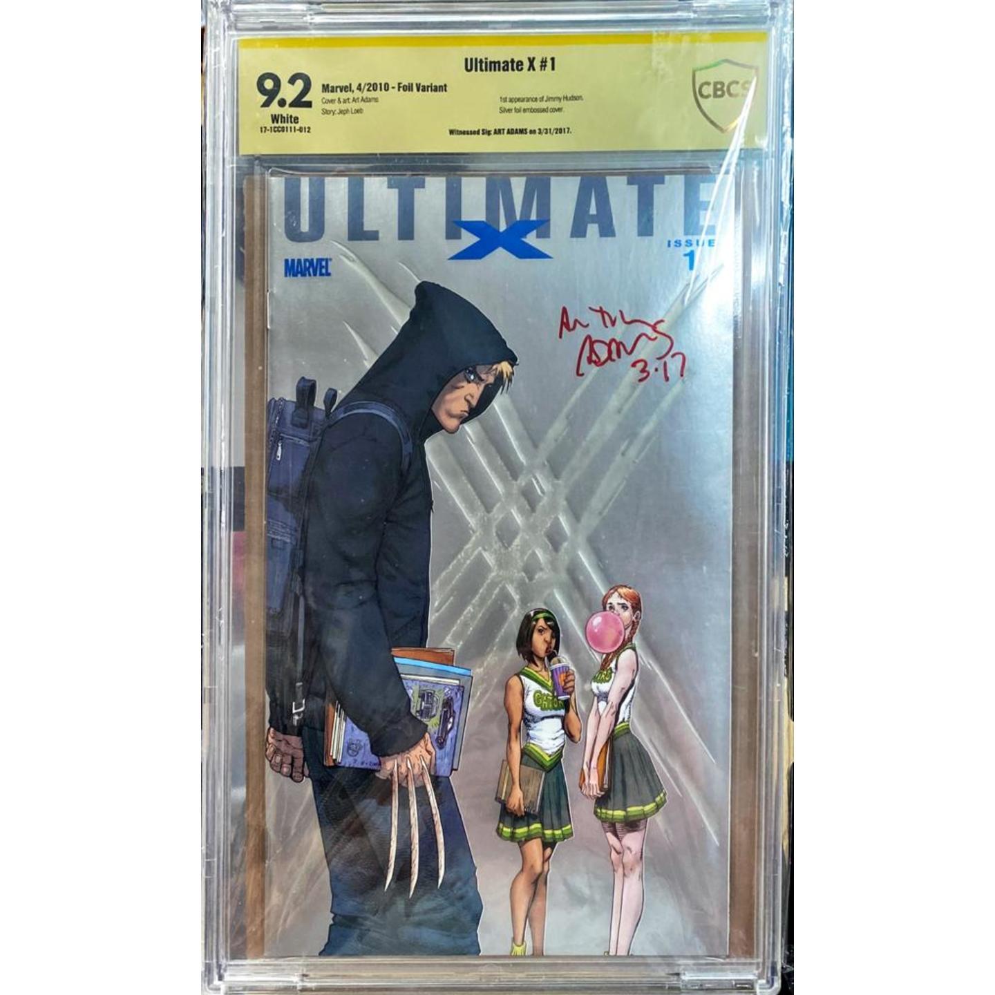 ULTIMATE X 1 CBCS 9.2 YELLOW SIGNED BY ART ADAMS