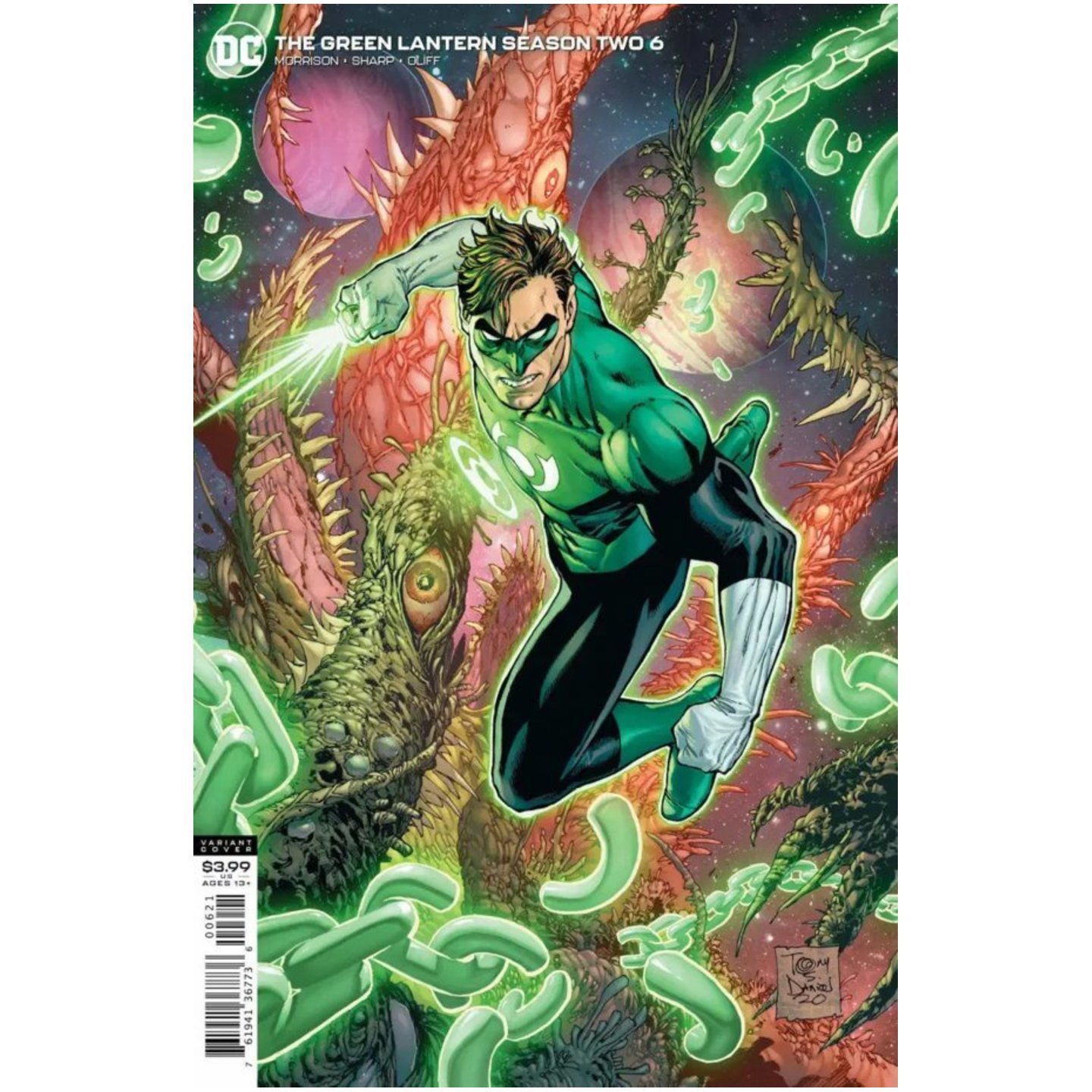 GREEN LANTERN SEASON 2 #6 (OF 12) CVR B TONY S DANIEL VAR