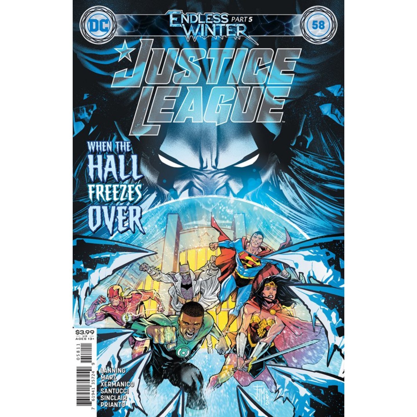 JUSTICE LEAGUE #58 CVR A FRANCIS MANAPUL (ENDLESS WINTER)