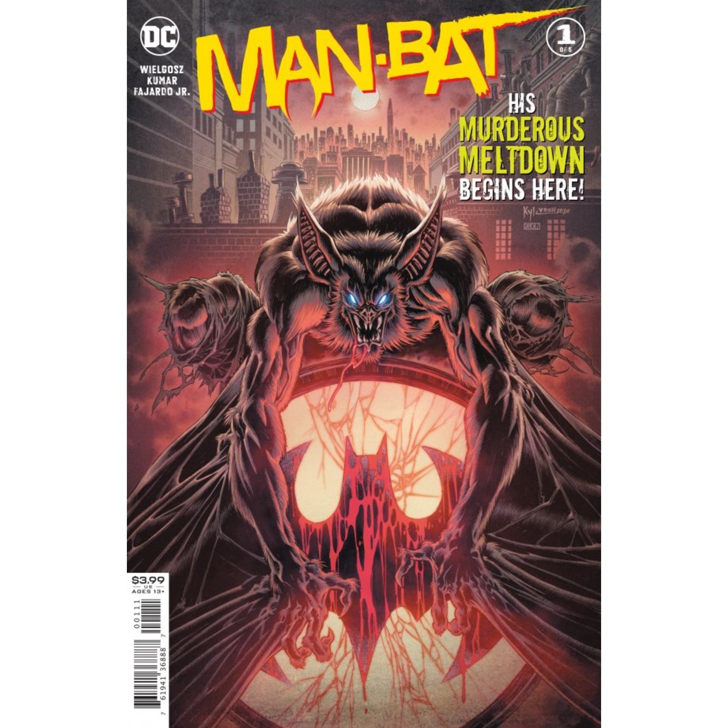 MAN-BAT 1 OF 5 CVR A KYLE HOTZ