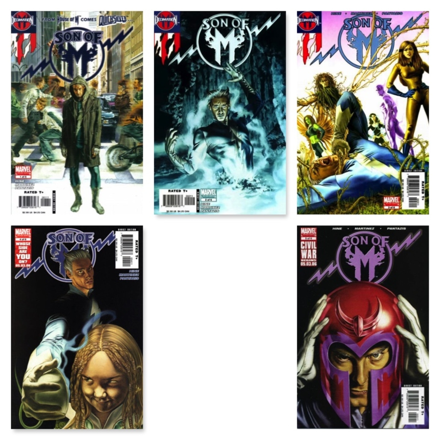 SON OF M #1 - #5 (INCOMPLETE SET)