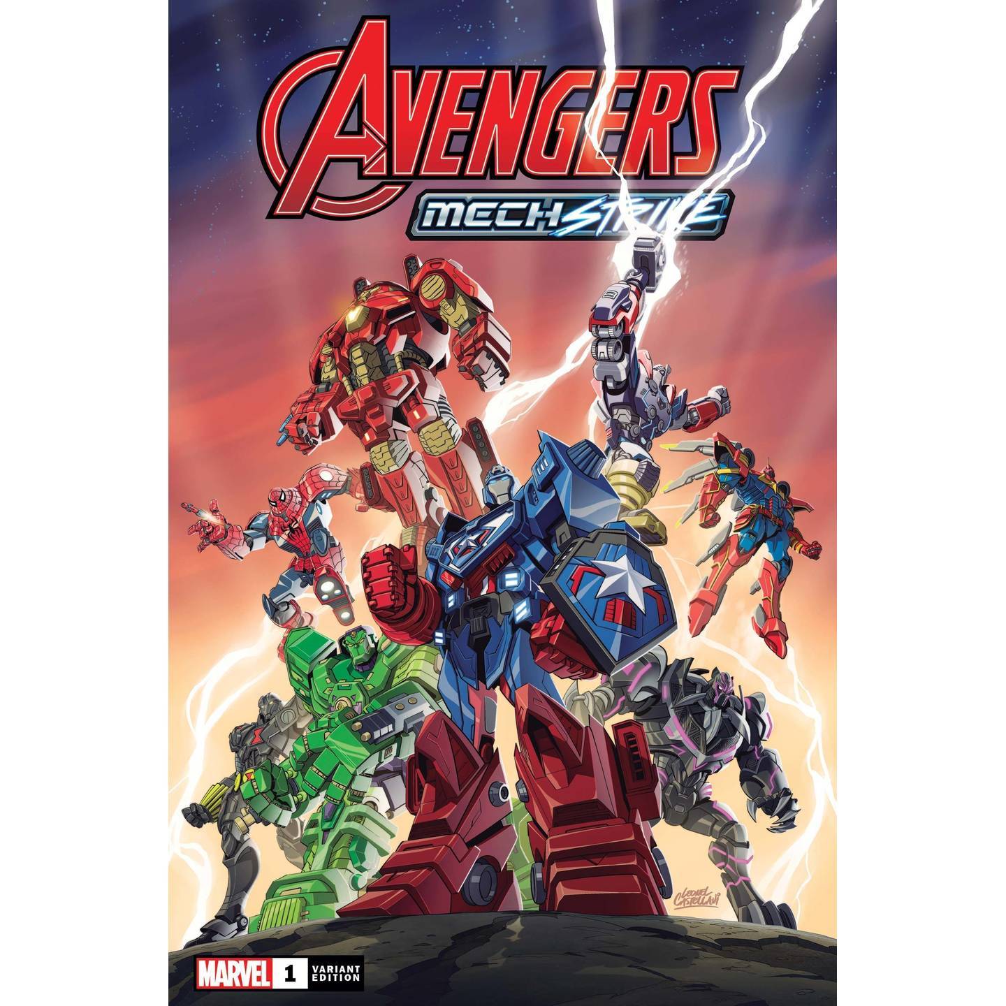 AVENGERS MECH STRIKE #1 (OF 5) TOY VAR