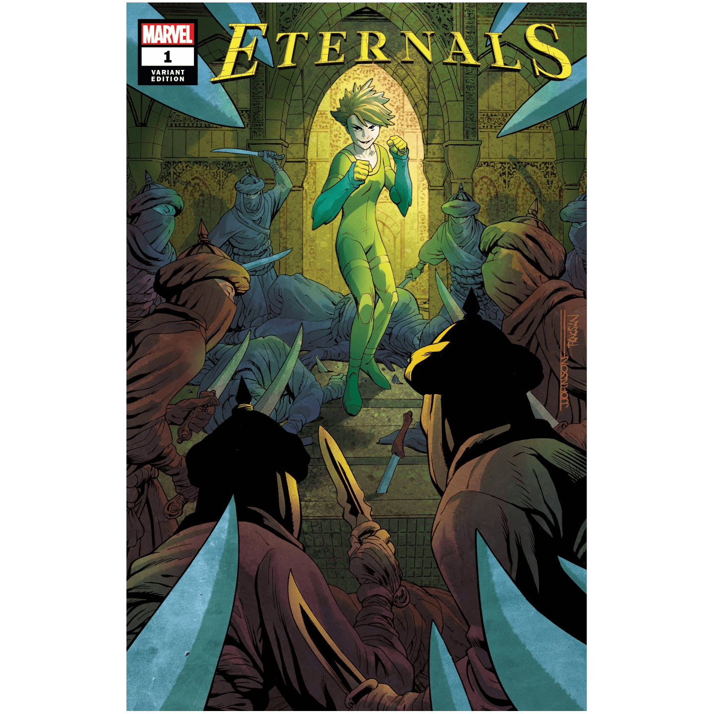 ETERNALS #1 JEFF JOHNSON VAR