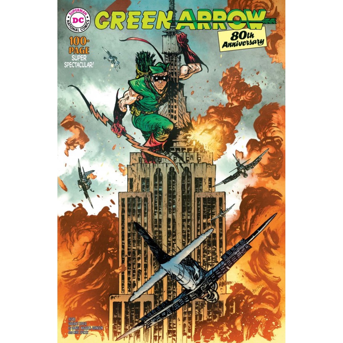 GREEN ARROW 80TH ANNIVERSARY 100-PAGE SUPER SPECTACULAR #1 CVR C DANIEL WARREN JOHNSON 1950S VAR