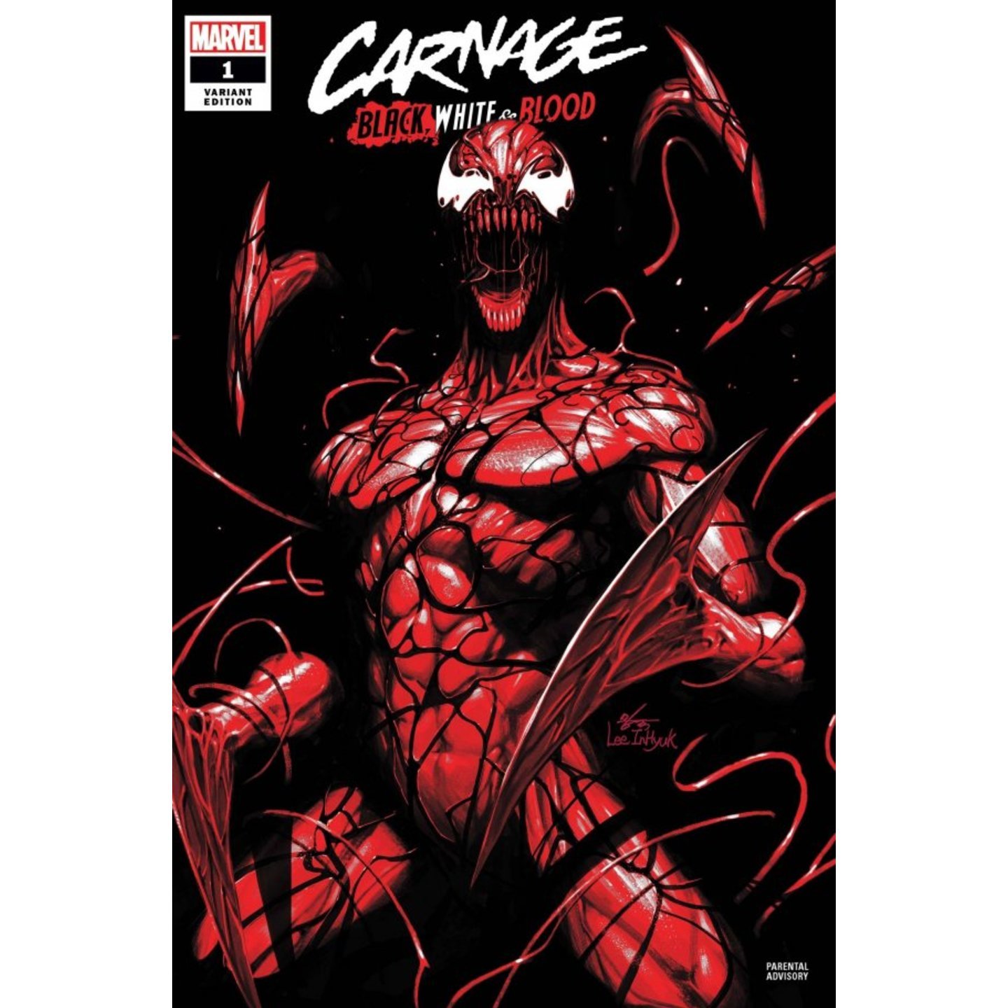 CARNAGE BLACK WHITE AND BLOOD #1 (OF 4) INHYUK LEE VAR