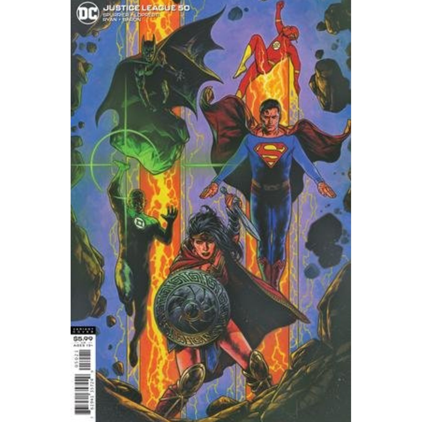 JUSTICE LEAGUE #50 CVR B TRAVIS CHAREST VAR