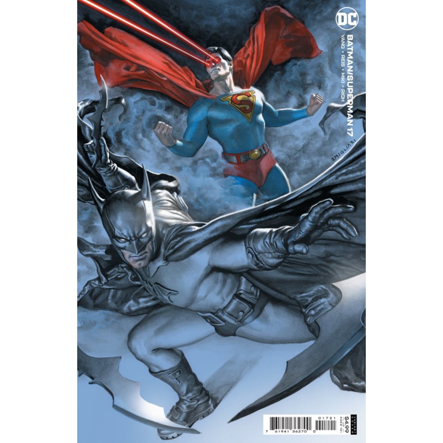 BATMAN SUPERMAN #17 CVR B RODOLFO MIGLIAR CARD STOCK VAR