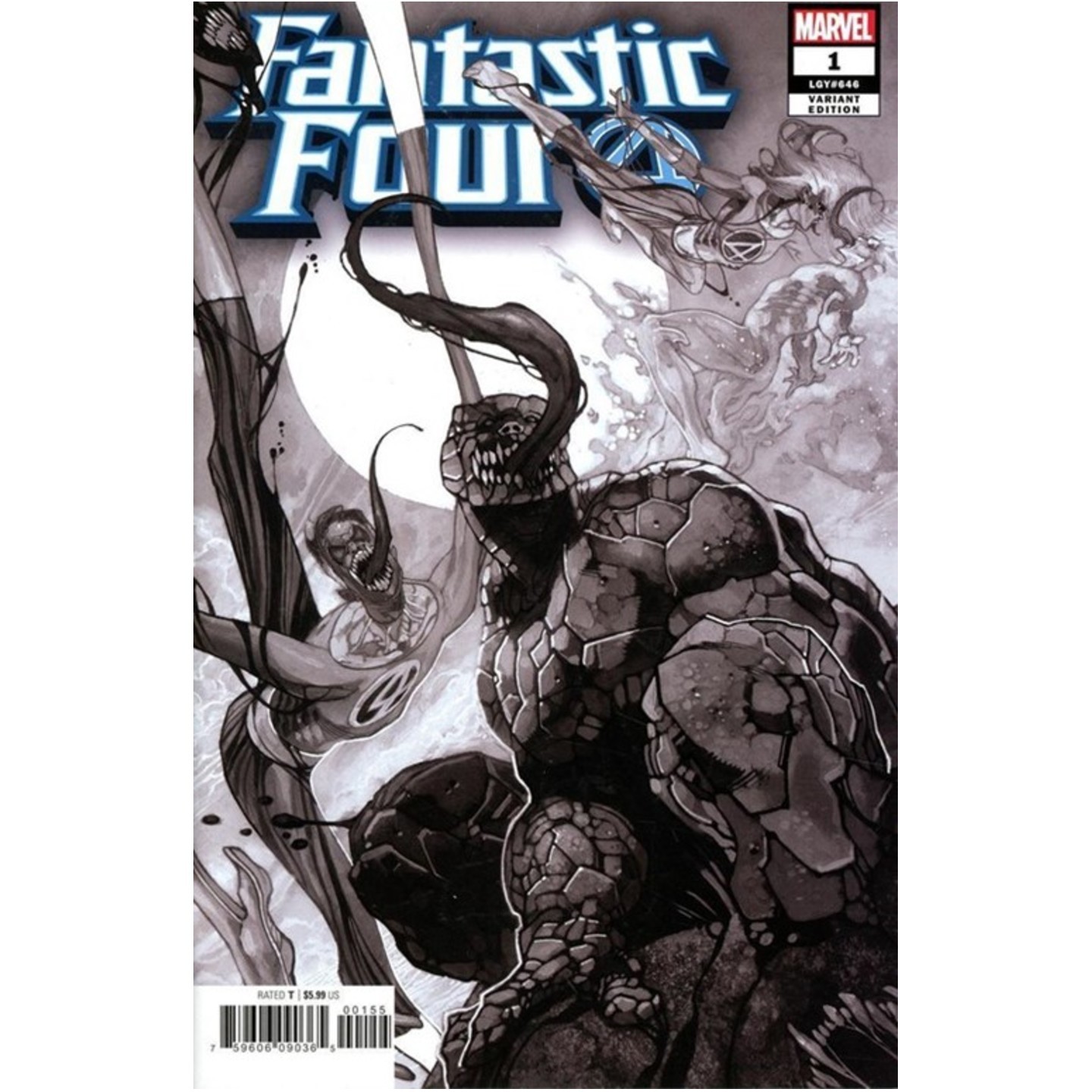 FANTASTIC FOUR #1 - BIANCHI VENOMIZED SKETCH VARIANT