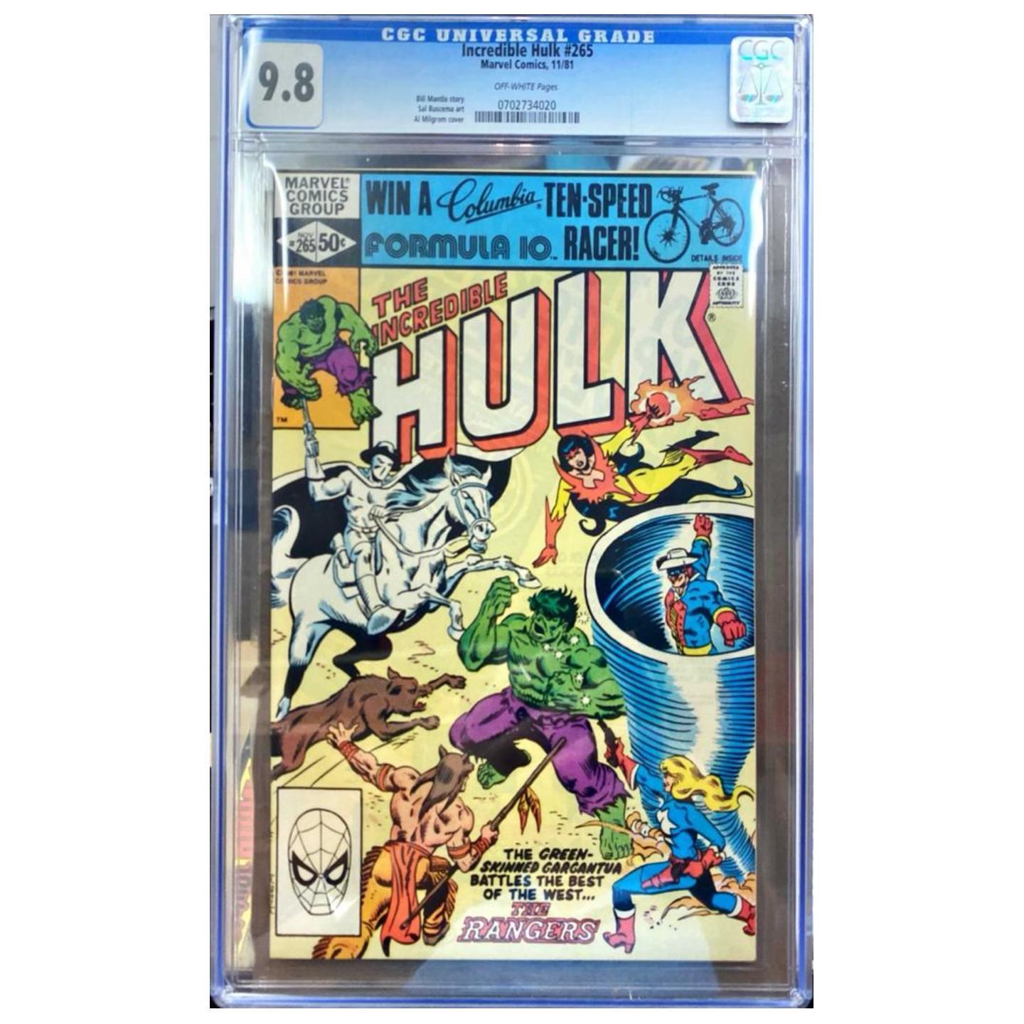 INCREDIBLE HULK #265 CGC 9.8