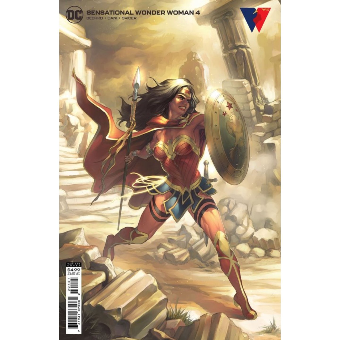 SENSATIONAL WONDER WOMAN #4 CVR B MEGHAN HETRICK CARD STOCK VAR