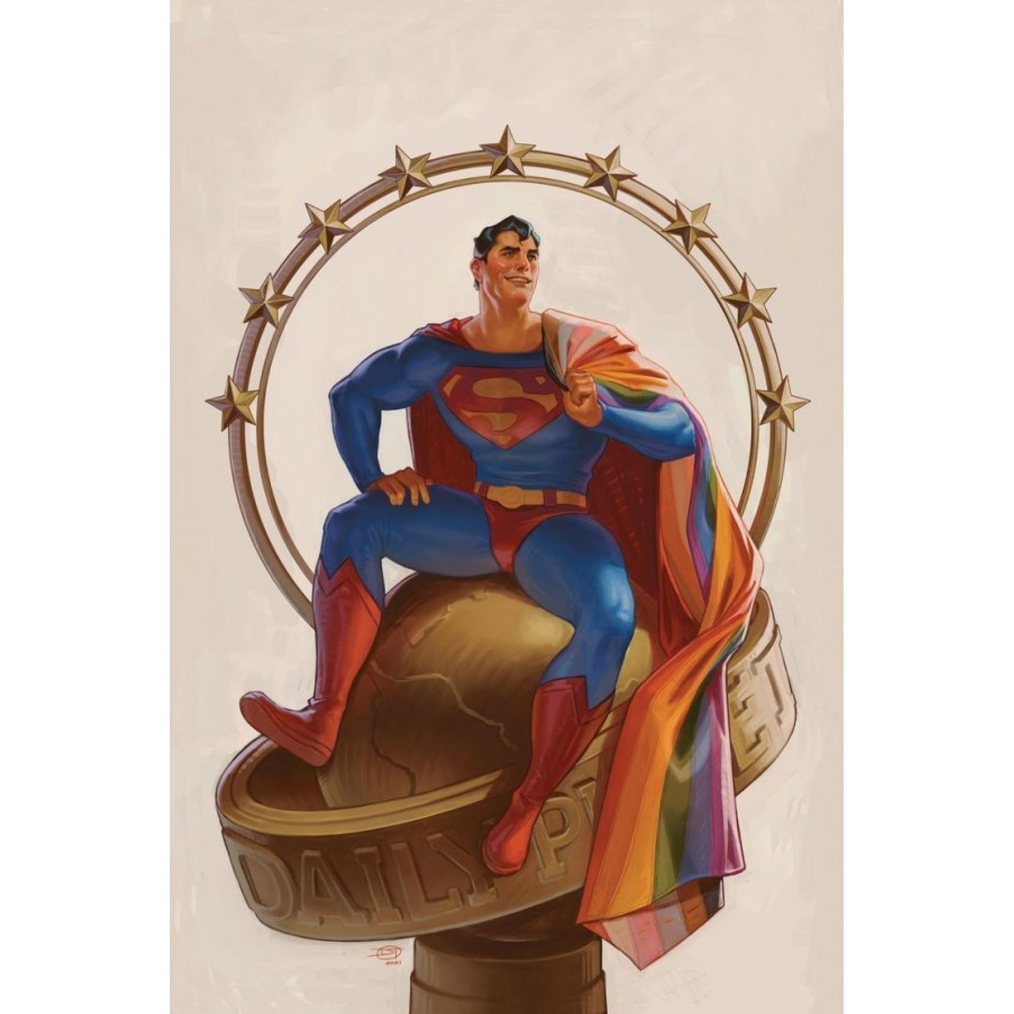 SUPERMAN #32 CVR C DAVID TALASKI PRIDE MONTH CARD STOCK VAR