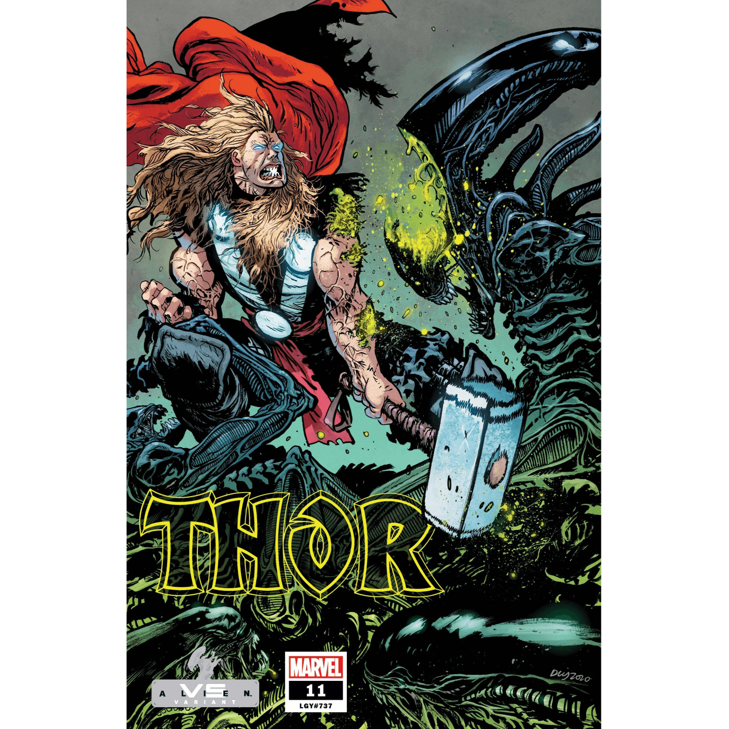 THOR #11 DANIEL WARREN JOHNSON MARVEL VS ALIEN VAR