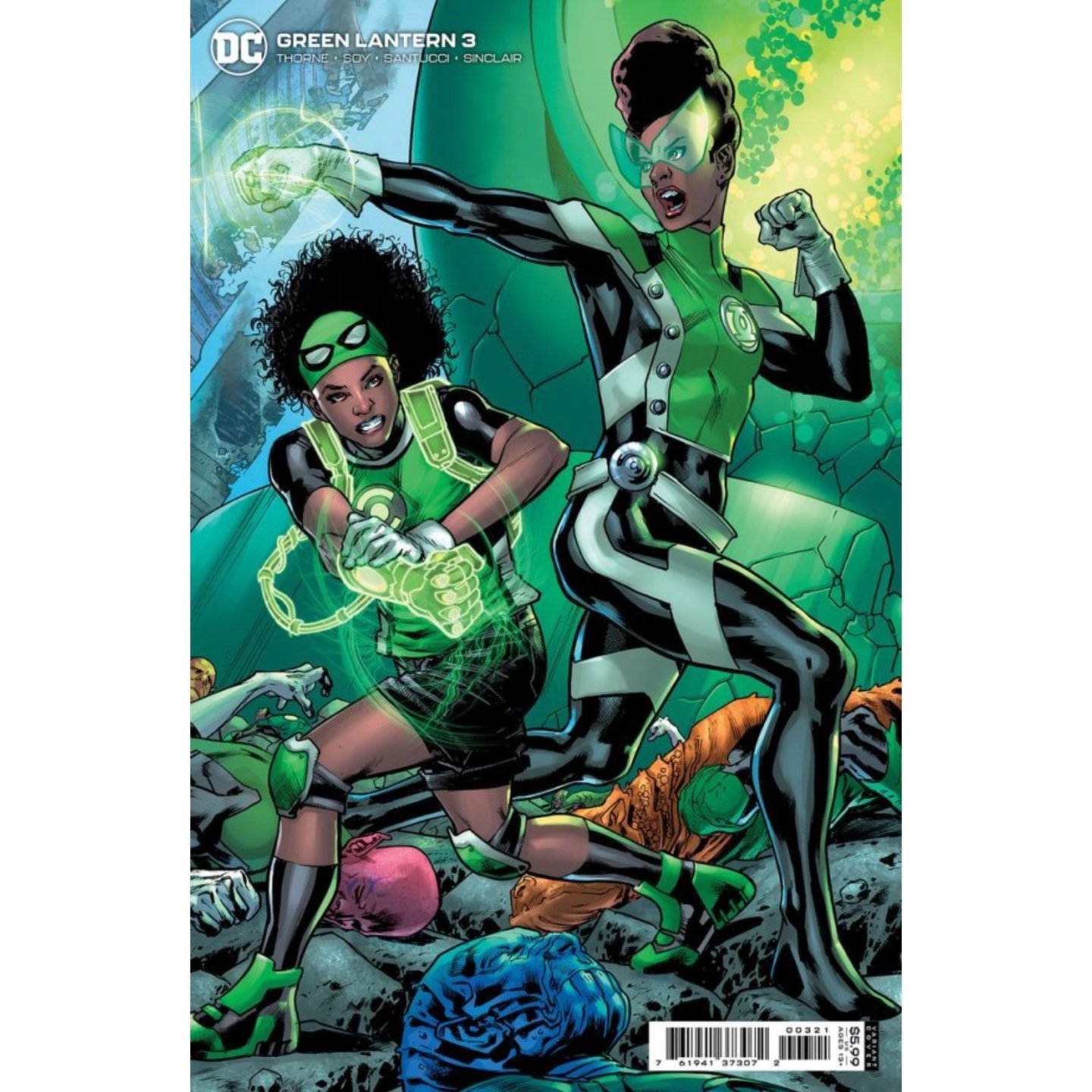 GREEN LANTERN #3 CVR B BRYAN HITCH CARD STOCK VAR