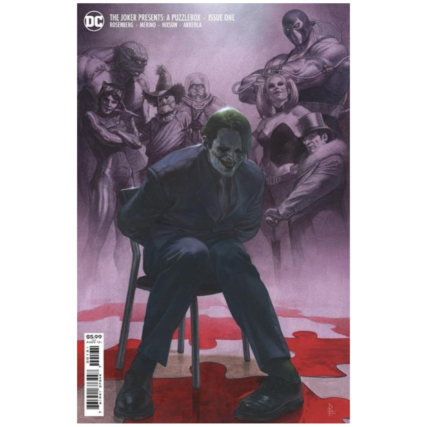 JOKER PRESENTS A PUZZLEBOX #1 (OF 7) CVR B RICCARDO FEDERICI CARD STOCK VAR