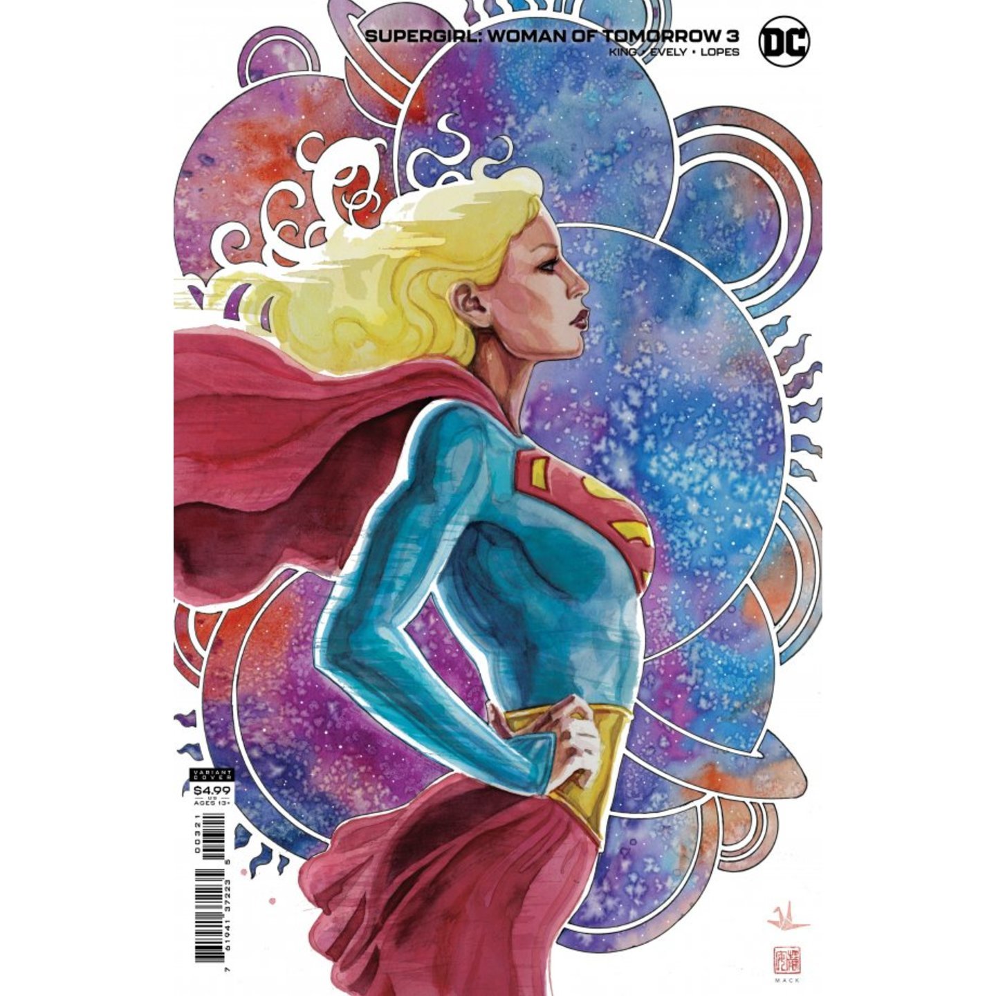 SUPERGIRL WOMAN OF TOMORROW #3 (OF 8) CVR B DAVID MACK VAR