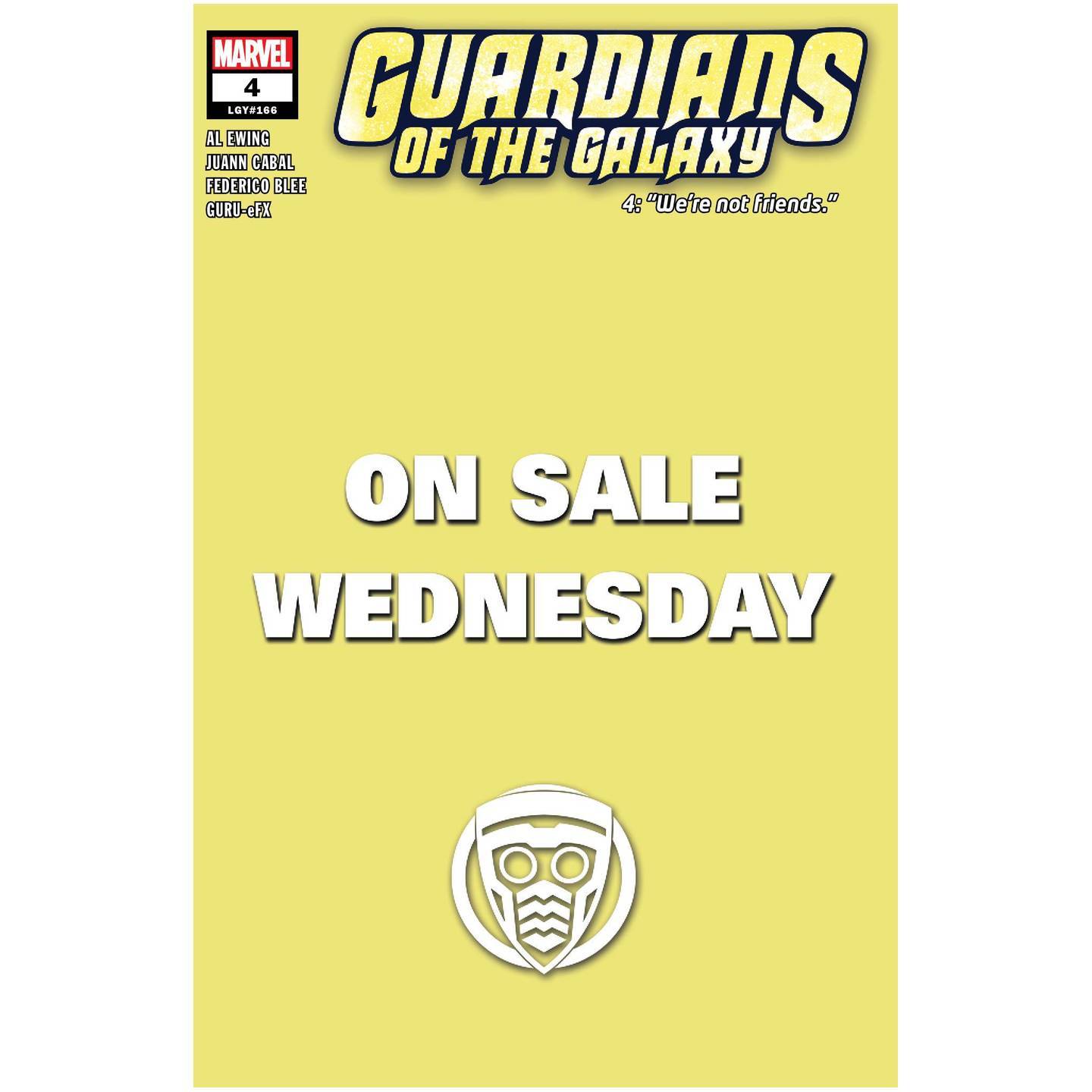 GUARDIANS OF THE GALAXY #4 MARVEL WEDNESDAY VAR