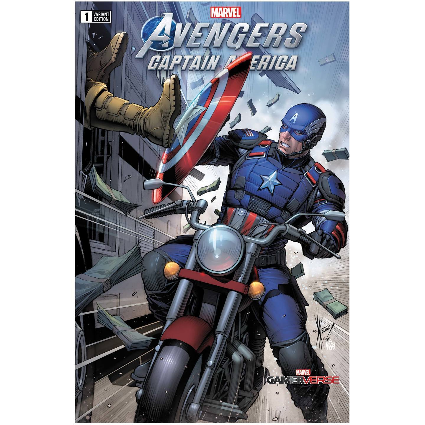 MARVELS AVENGERS CAPTAIN AMERICA 1 KEOWN VAR