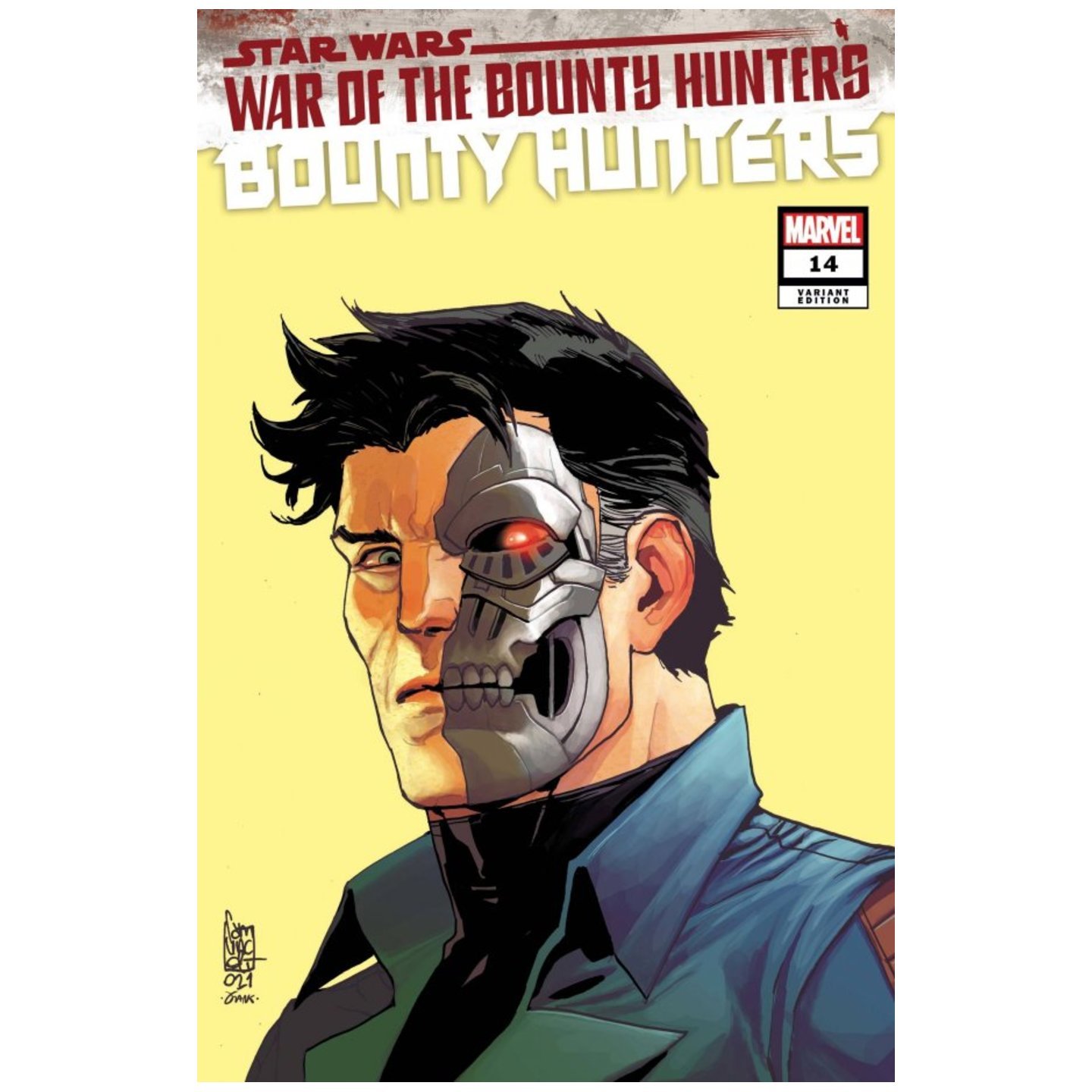 STAR WARS BOUNTY HUNTERS #14 CAMUNCOLI HEADSHOT VAR WOBH