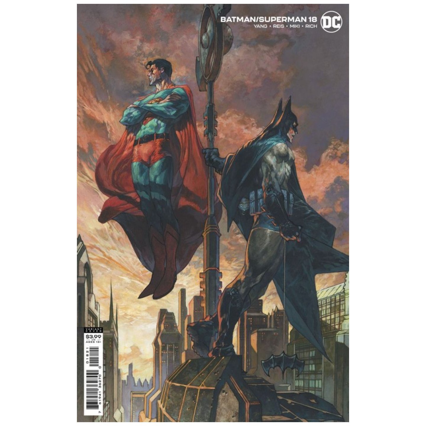 BATMAN SUPERMAN #18 CVR B SIMONE BIANCHI CARD STOCK VAR